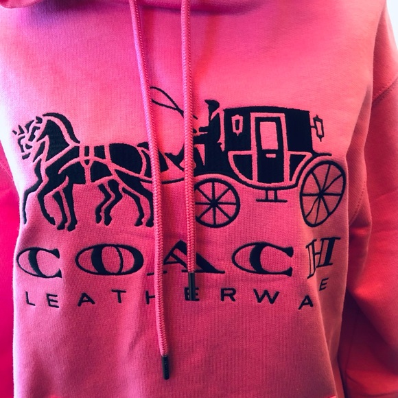 Coach Pink Hoodie with Logo - Picture 4 of 11